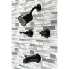 Kingston Brass KBX8145SVL Two-Handle Tub and Shower Faucet, Oil Rubbed Bronze KBX8145SVL